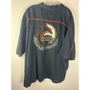 Harley-Davidson Motorcycles Men's Button Down Shirt Gray Size 3XL Short Sleeve